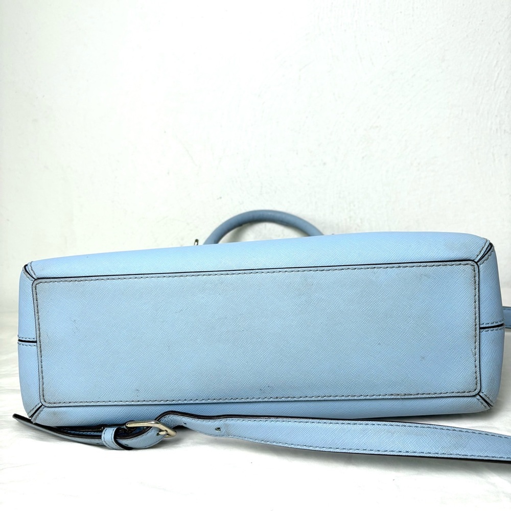 KATE SPADE Cove Street Provence Satchel Crossbody Arctic Blue Saffiano Leather - Picture 6 of 16
